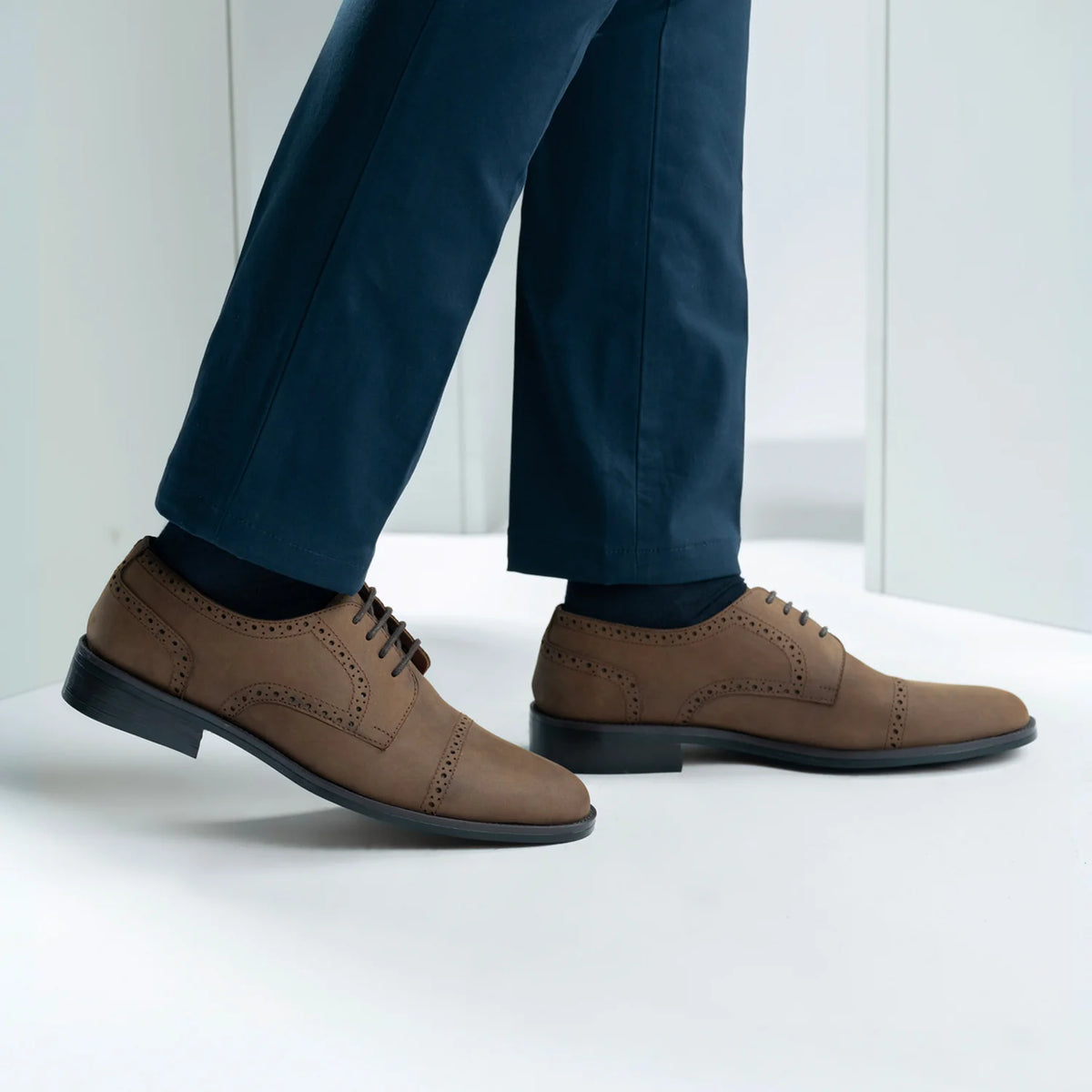 Orlaven Dirk Brogues Derby Ruskea Oil Pullup Nahkakengät - StudGuard Miehille footwear image 9