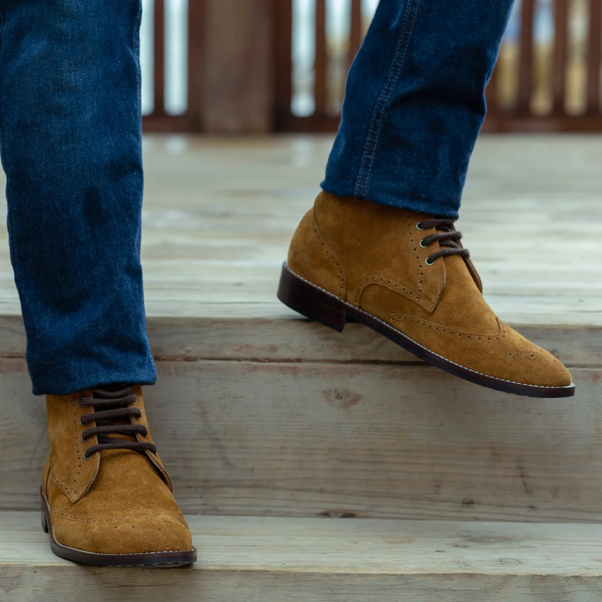 Orlaven Duster Brogues Derby Ruskea Suede Nahkasaappaat - StudGuard Miehille footwear image 9