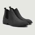 Clarkson Chelsea Grey Nubuck Nahkasaappaat - StudGuard Miehille