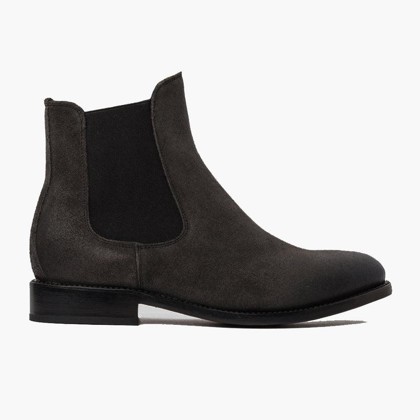 Cavalier Shadow Grey Leather Boots Miehille
