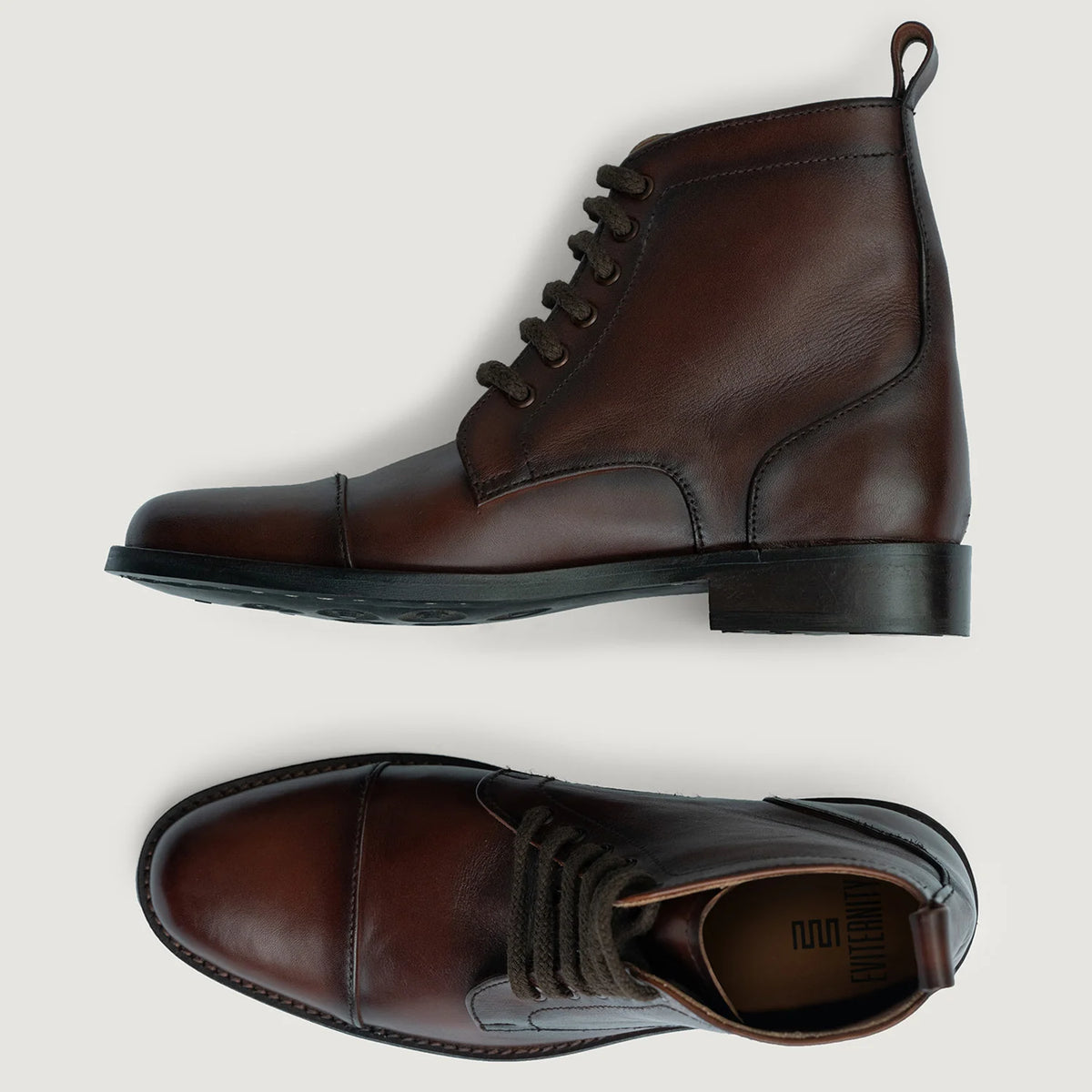 Burnished Brown Full-Grain leather Boots - Goodyear welt -rakenne ja kärkiosa