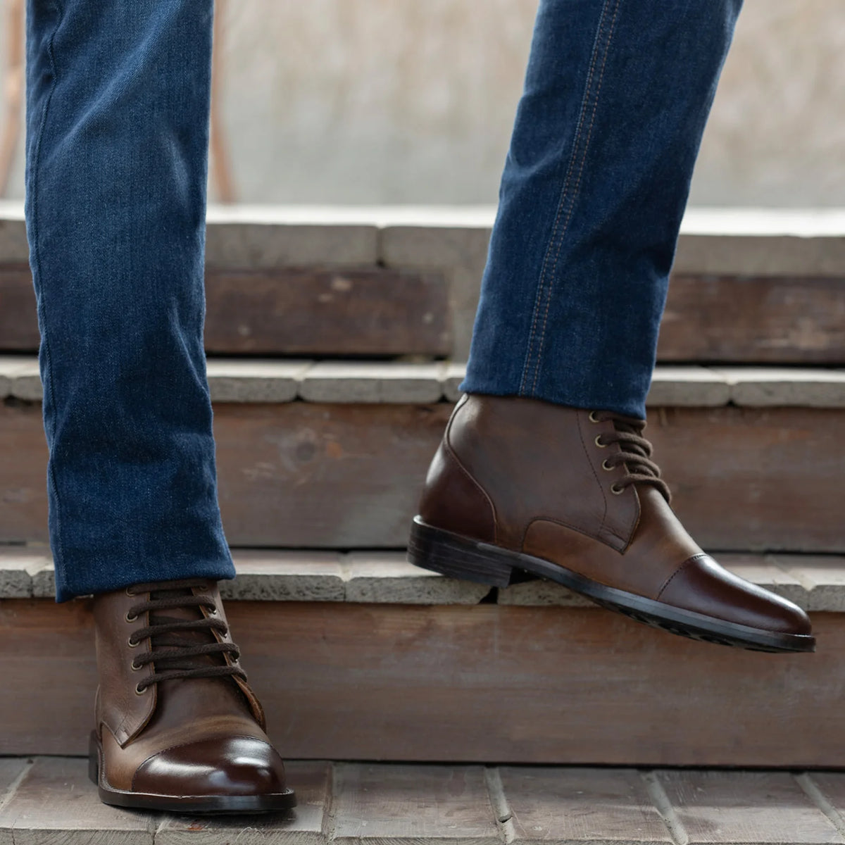 Orlaven Knight Derby Hybrid Ruskea Nahkasaappaat - StudGuard Miehille footwear image 9