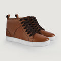 Marty High Top Vaaleanruskea Nahkatennarit Miehille