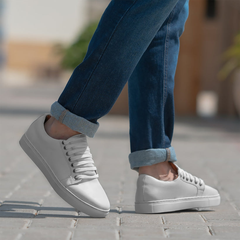 Murphy Low Top White Nahkatennarit Miehille
