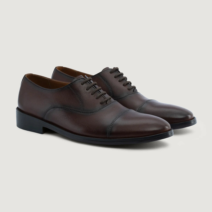 Professor Oxford Burnished Ruskea Nahkakengät Miehille