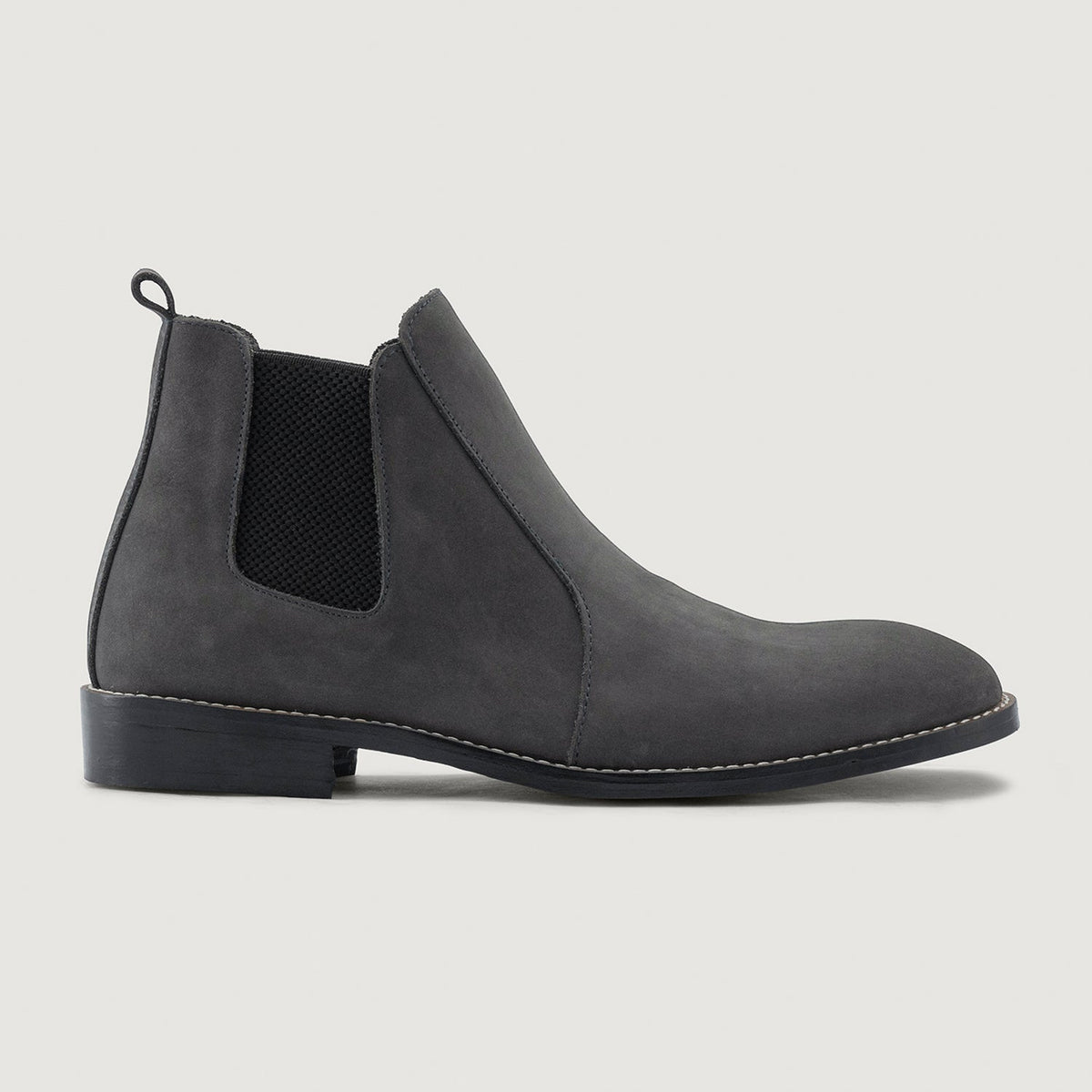 Grey Full-Grain leather Boots - Goodyear welt -rakenne ja kärkiosa