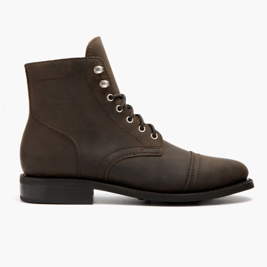 Captain Tobacco Nahkasaappaat Naisille in Classic Full-Grain Leather - Sivunäkymä | Osta verkosta