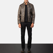 
Alex Nahkainen Biker-takki Miehille – alternate product view 3