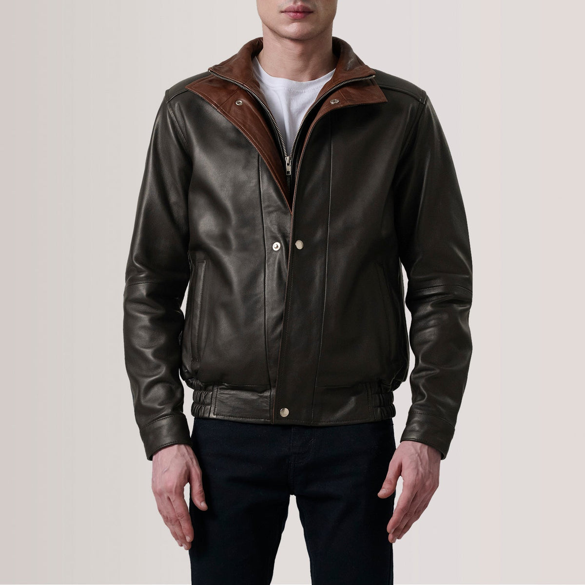 Alfred Nahkainen Pommitakki Miehille – alternate product view 4