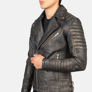 Armand Green Nahkainen Biker-takki Miehille – alternate product view 5