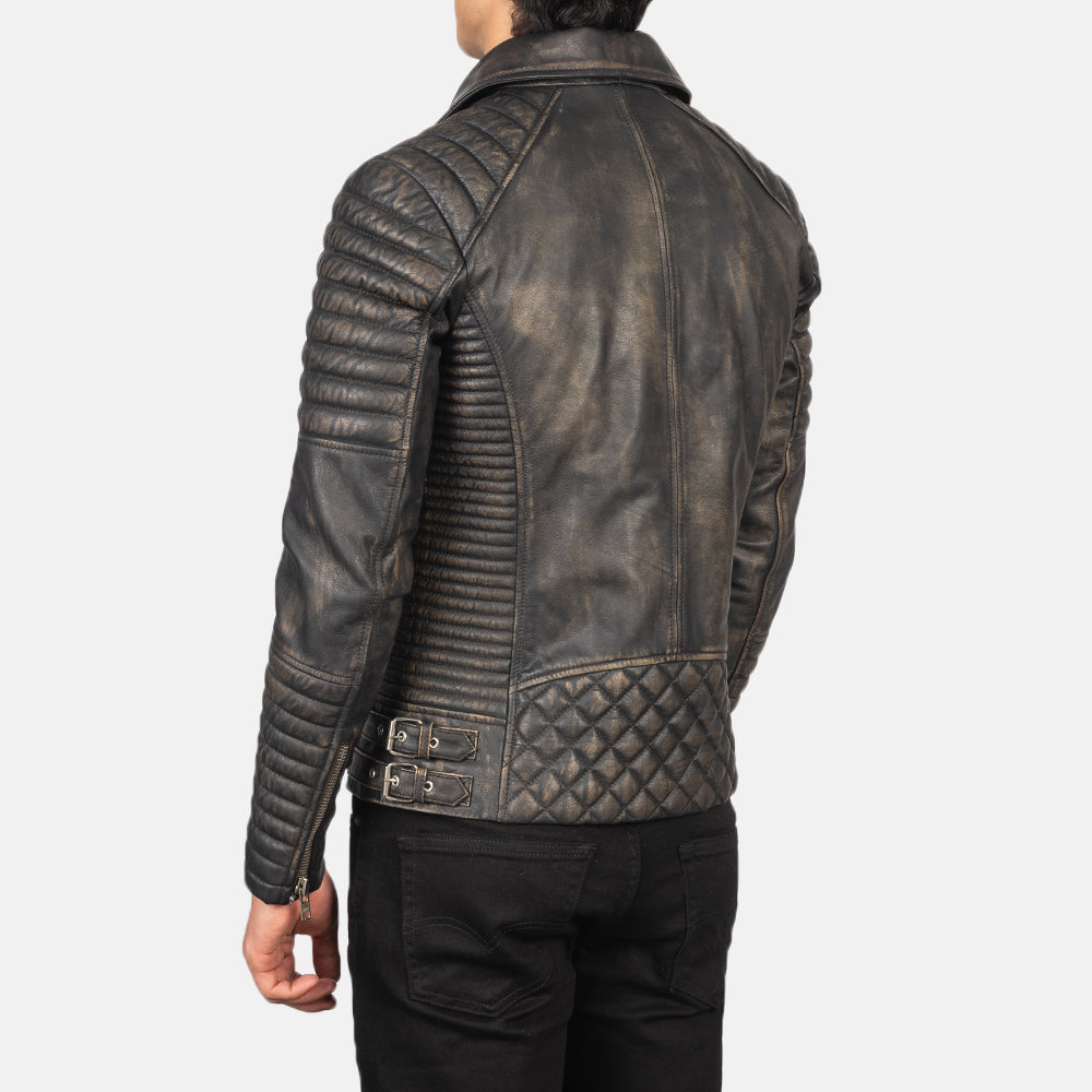 Armand Green Nahkainen Biker-takki Miehille – alternate product view 6