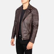 Armand Green Nahkainen Biker-takki Miehille – alternate product view 2