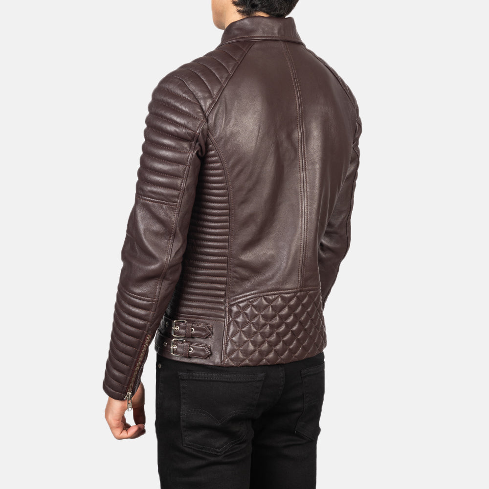 Armand Green Nahkainen Biker-takki Miehille – alternate product view 5