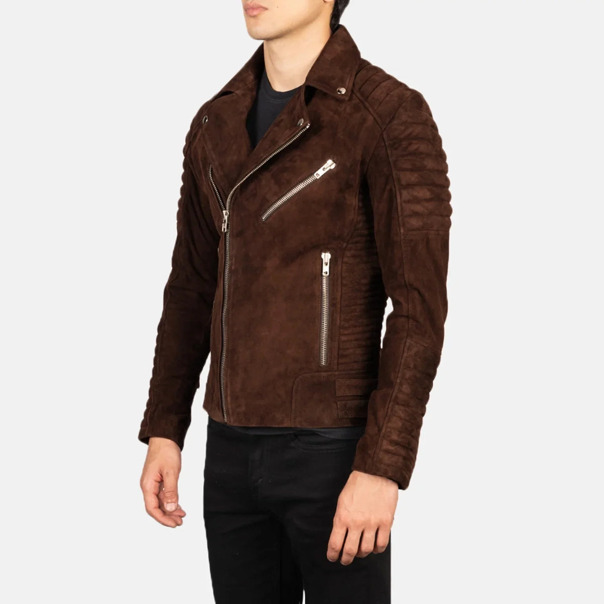 Armand Green Nahkainen Biker-takki Miehille – alternate product view 2