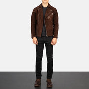 Armand Green Nahkainen Biker-takki Miehille – alternate product view 3
