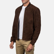 Blain Ruskea Nahkainen Pommitakki Miehille – alternate product view 2