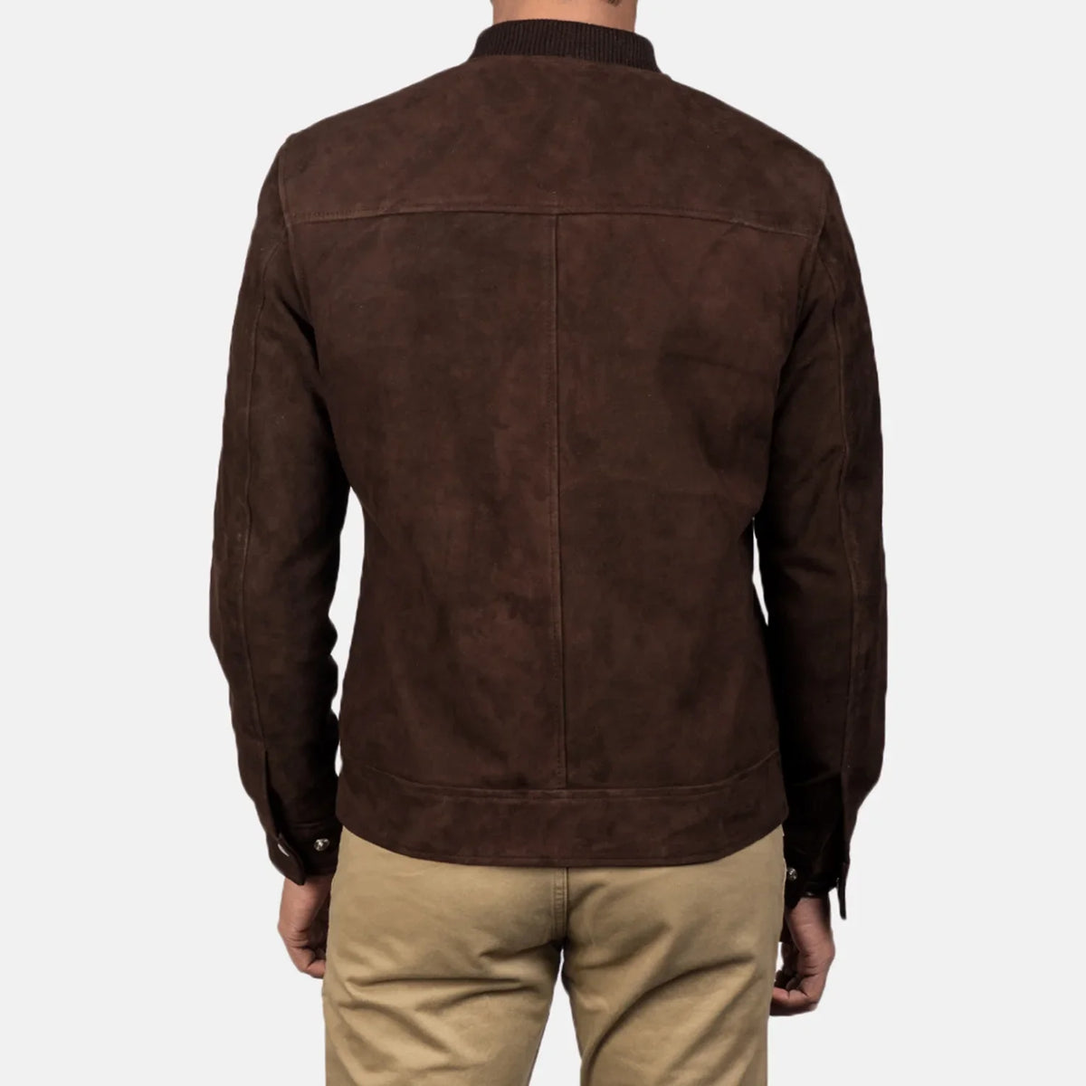 Blain Ruskea Nahkainen Pommitakki Miehille – alternate product view 5