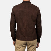 Blain Ruskea Nahkainen Pommitakki Miehille – alternate product view 5