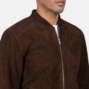 Blain Ruskea Nahkainen Pommitakki Miehille – alternate product view 6