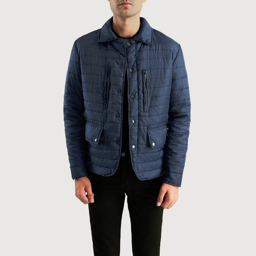 Bo Quilt Windbreaker Nahkatakki Miehille