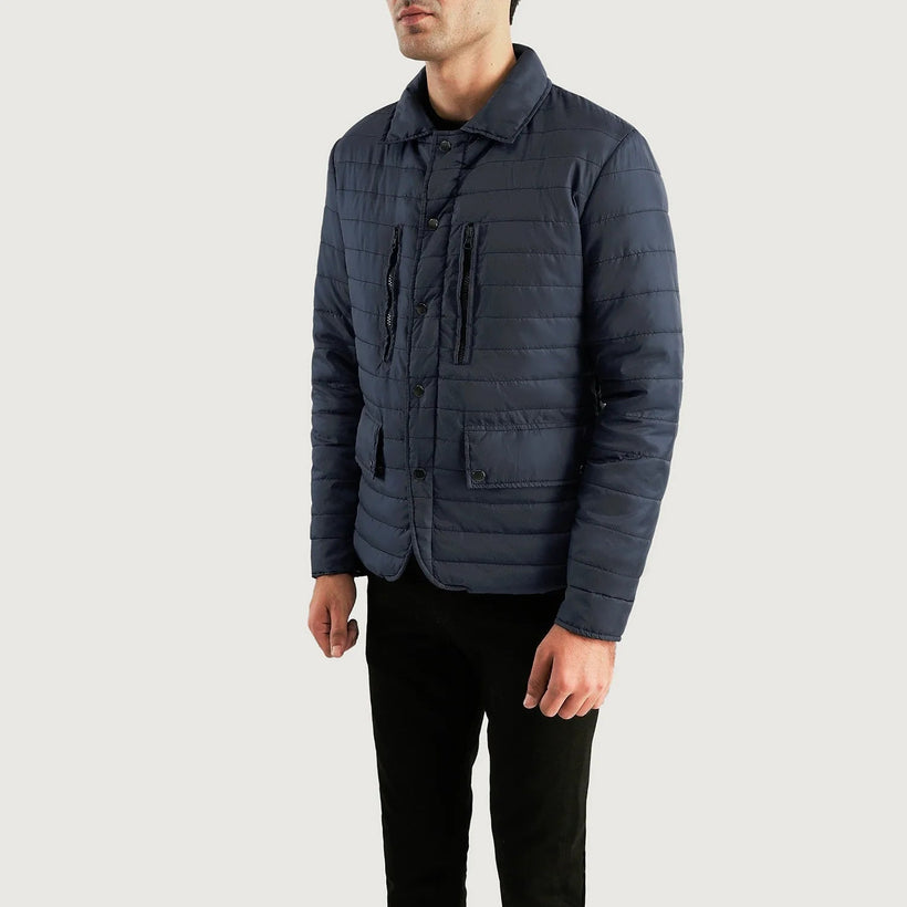 Bo Quilt Windbreaker Nahkatakki Miehille
