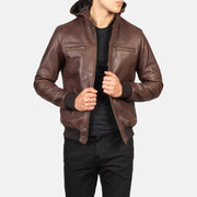 
Bouncer Biz Nahkainen Pommitakki Miehille – alternate product view 4