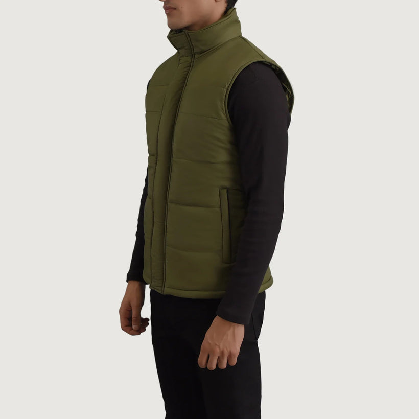Bryan Green Puffer Vest Miehille