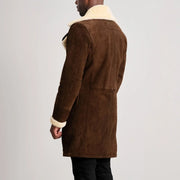 Charles Nahkatakki Pitkä Ruskea Shearling Nahkatakki Pitkä Miehille – alternate product view 5