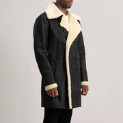 Charles Nahkatakki Pitkä Ruskea Shearling Nahkatakki Pitkä Miehille – alternate product view 2