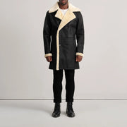 Charles Nahkatakki Pitkä Ruskea Shearling Nahkatakki Pitkä Miehille – alternate product view 3