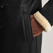 Charles Nahkatakki Pitkä Ruskea Shearling Nahkatakki Pitkä Miehille – alternate product view 6