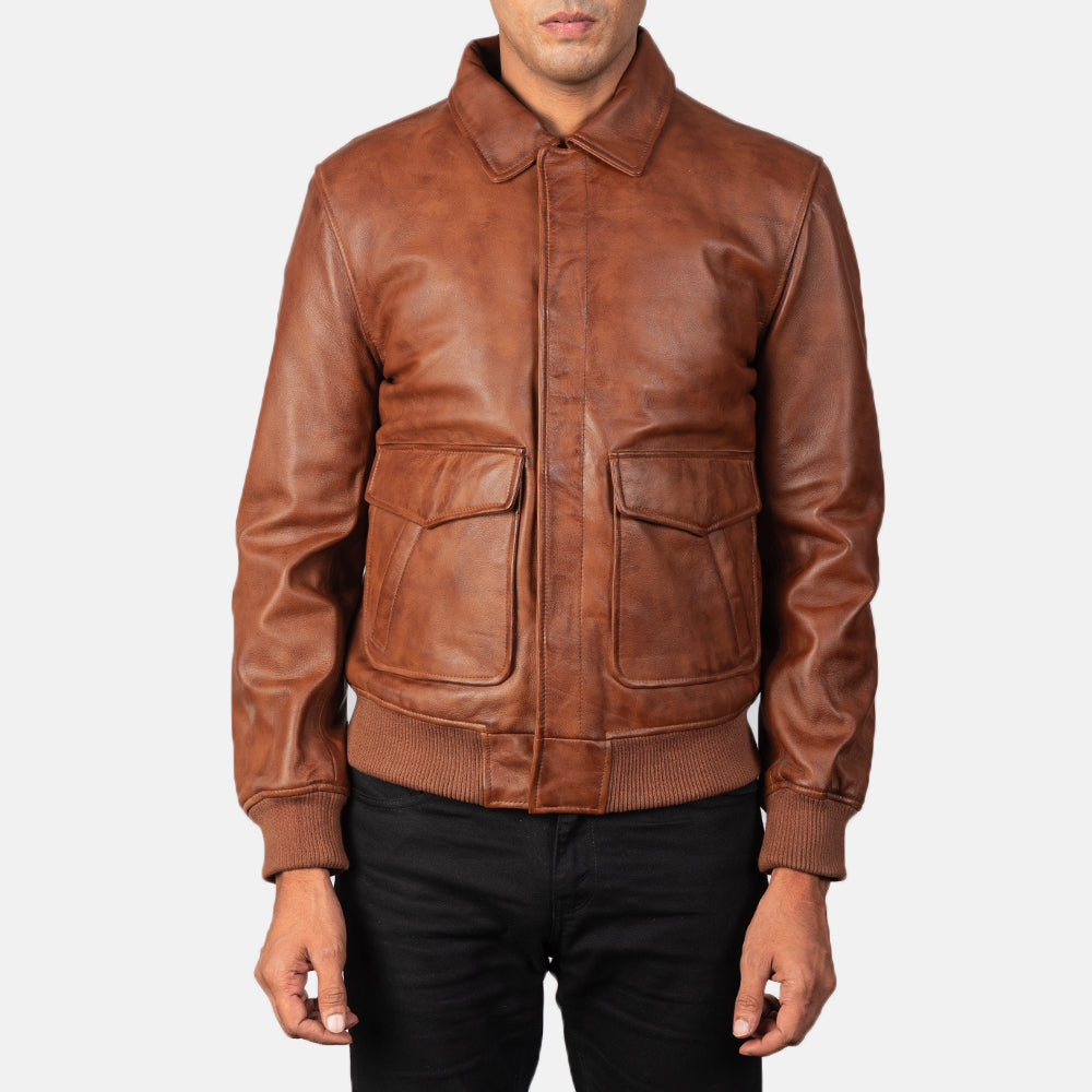 Coffmen Nahkainen Pommitakki Miehille – alternate product view 4