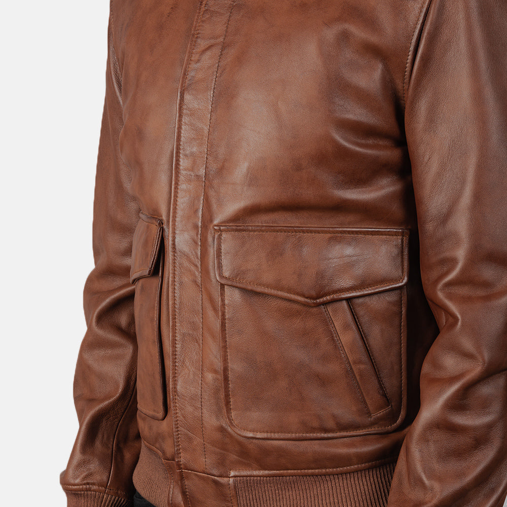 Coffmen Nahkainen Pommitakki Miehille – alternate product view 6