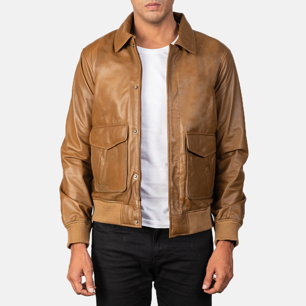 Coffmen Nahkainen Pommitakki Miehille – alternate product view 1