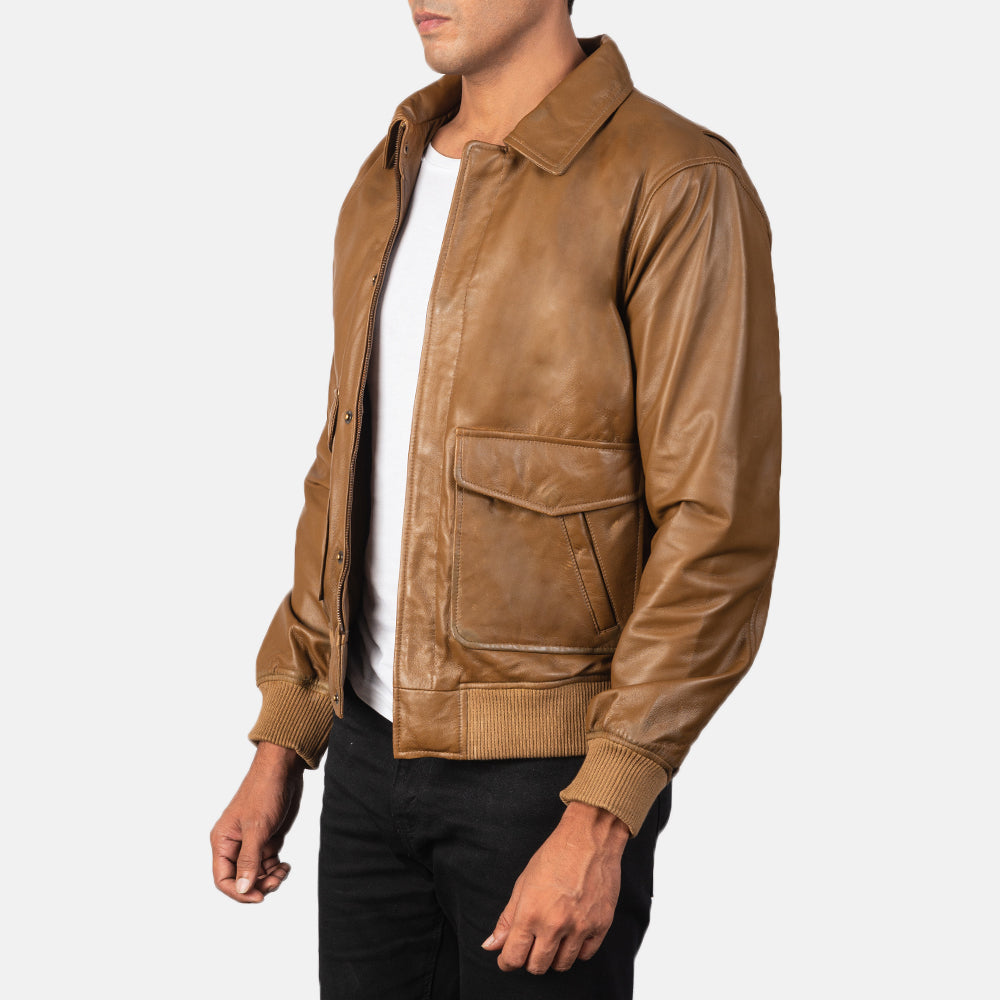 Coffmen Nahkainen Pommitakki Miehille – alternate product view 2