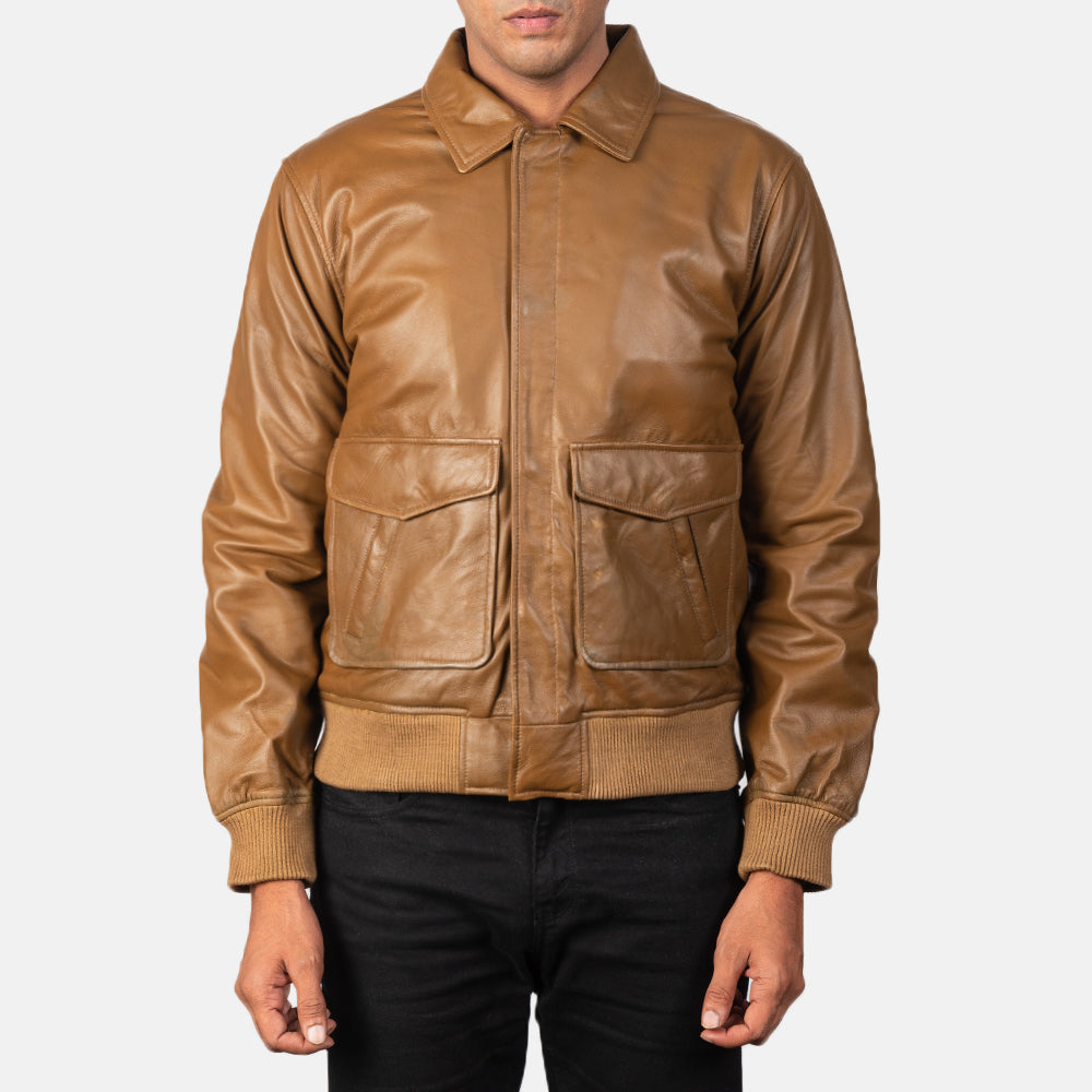 Coffmen Nahkainen Pommitakki Miehille – alternate product view 3