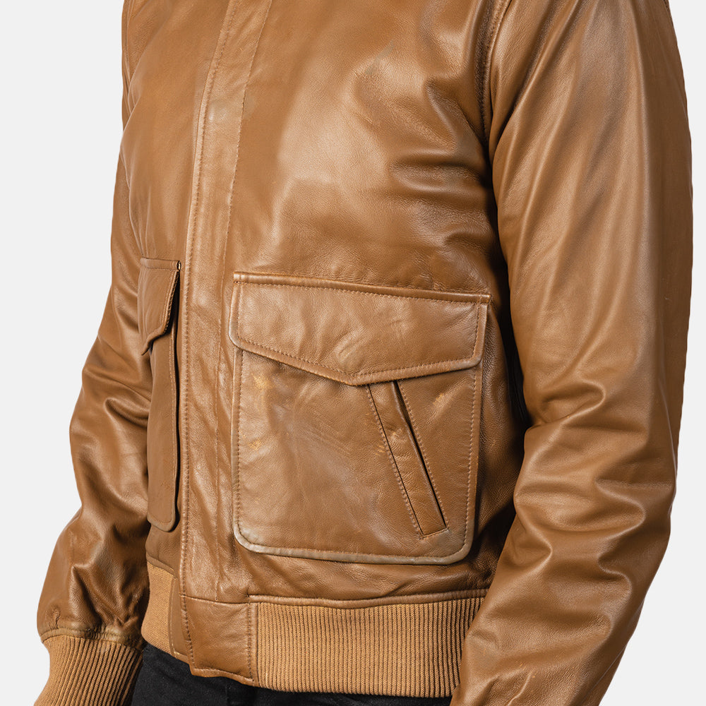 Coffmen Nahkainen Pommitakki Miehille – alternate product view 6