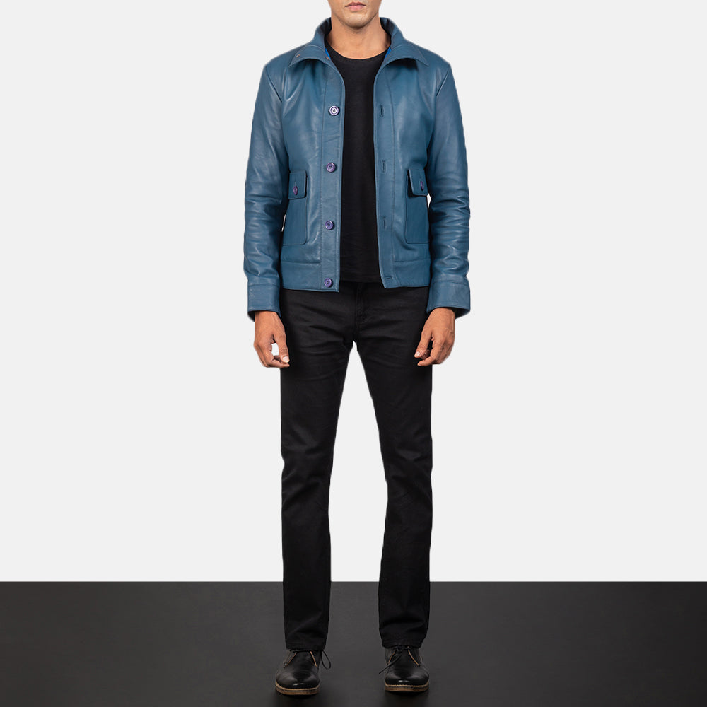 Columbus Nahkainen Pommitakki Miehille – alternate product view 3
