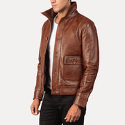 Columbus Nahkainen Pommitakki Miehille – alternate product view 2