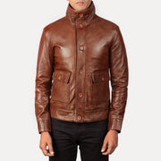Columbus Nahkainen Pommitakki Miehille – alternate product view 3