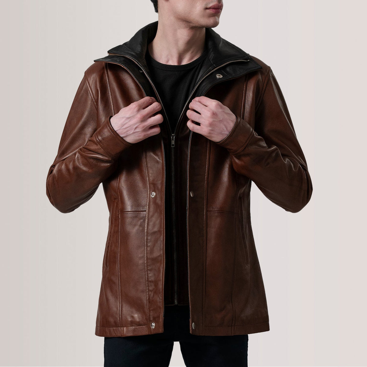 Connor Nahkatakki Pitkä Miehille – alternate product view 5