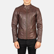 Damian Nahkainen Biker-takki Miehille – alternate product view 4
