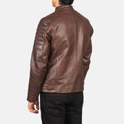 Damian Nahkainen Biker-takki Miehille – alternate product view 5