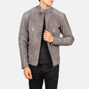 Damian Nahkainen Biker-takki Miehille – alternate product view 1