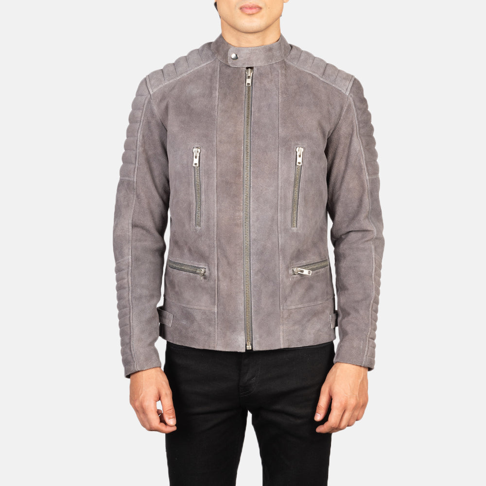 Damian Nahkainen Biker-takki Miehille – alternate product view 4