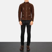 Damian Nahkainen Biker-takki Miehille – alternate product view 3