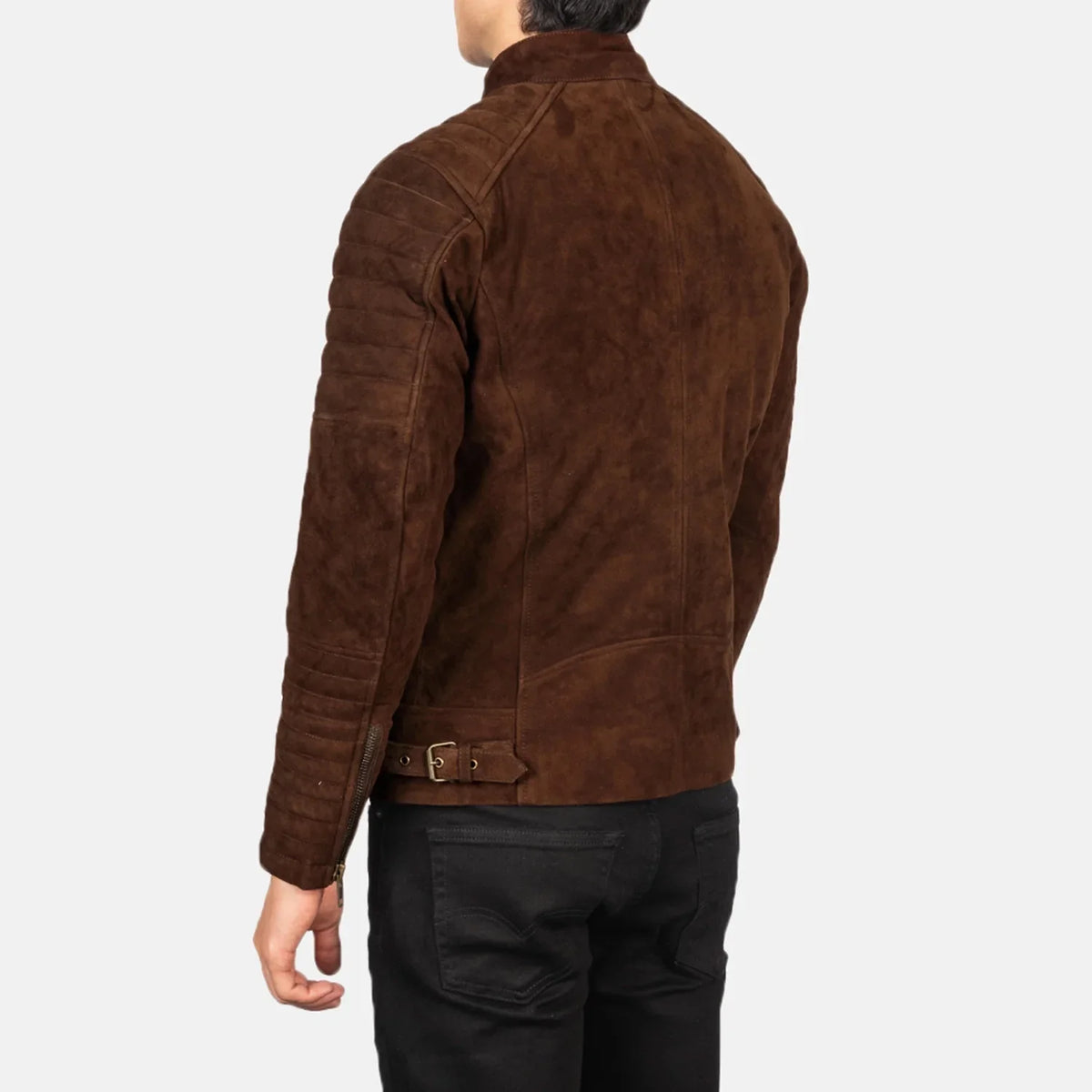 Damian Nahkainen Biker-takki Miehille – alternate product view 5