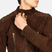 Damian Nahkainen Biker-takki Miehille – alternate product view 6