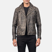 
Danny Tepattu Nahkainen Biker-takki Miehille – alternate product view 4
