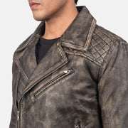 
Danny Tepattu Nahkainen Biker-takki Miehille – alternate product view 5